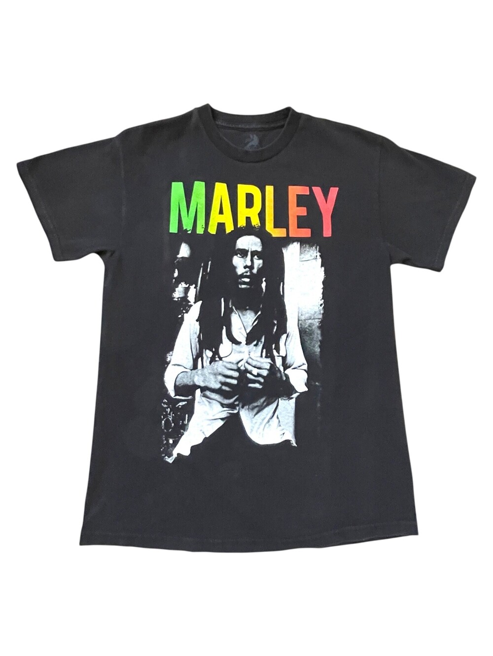 Bob Marley Men's MED Zion Rootswear Reggae SS  Black T-Shirt